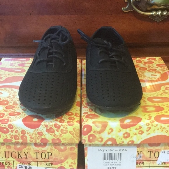 LUCKY TOP “CUTE-3K” Black Lace-Up Oxfords NIB 11 - Picture 4 of 7